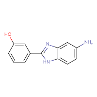 Chemical structure of 3-(5-amino-1H-1,3-benzodiazol-2-yl)phenol - CSSB00015351714