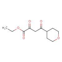 Chemical structure of ethyl 4-(oxan-4-yl)-2,4-dioxobutanoate - CSSB00102954075