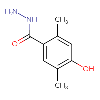 Chemical structure of 4-hydroxy-2,5-dimethylbenzohydrazide - CSSB21151596981