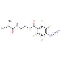 Chemical structure of N-{2-[(4-azido-2,3,5,6-tetrafluorophenyl)formamido]ethyl}-2-methylprop-2-enamide - CSSB06629247770