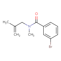 Chemical structure of 3-bromo-N-methyl-N-(2-methylprop-2-en-1-yl)benzamide - CSSB00013245690