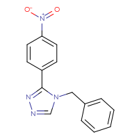 Chemical structure of 4-benzyl-3-(4-nitrophenyl)-4H-1,2,4-triazole - CSSB00010180002