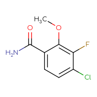 Chemical structure of 4-chloro-3-fluoro-2-methoxybenzamide - CSSB00135248928