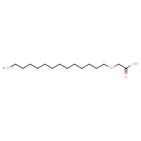 Chemical structure of 2-(tetradecylsulfanyl)acetic acid - CSSB00000029502