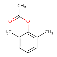 Chemical structure of 2,6-dimethylphenyl acetate - CSSB00000001954