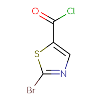 Chemical structure of 2-bromo-1,3-thiazole-5-carbonyl chloride - CSSB00015626884