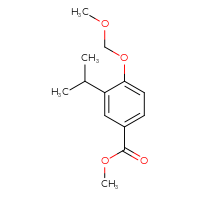Chemical structure of methyl 4-(methoxymethoxy)-3-(propan-2-yl)benzoate - CSSB15039485532