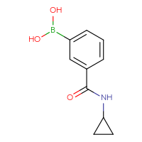 Chemical structure of [3-(cyclopropylcarbamoyl)phenyl]boronic acid - CSSB00000041915