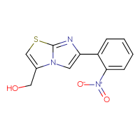 Chemical structure of [6-(2-nitrophenyl)imidazo[2,1-b][1,3]thiazol-3-yl]methanol - CSSB00016987735