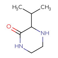 Chemical structure of 3-(propan-2-yl)piperazin-2-one - CSSB00000751287