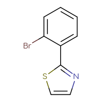 Chemical structure of 2-(2-bromophenyl)-1,3-thiazole - CSSB00000756712