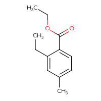 Chemical structure of ethyl 2-ethyl-4-methylbenzoate - CSSB03552234269