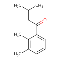 Chemical structure of 1-(2,3-dimethylphenyl)-3-methylbutan-1-one - CSSB00011698508
