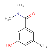 Chemical structure of 3-hydroxy-N,N,5-trimethylbenzamide - CSSB00009856899