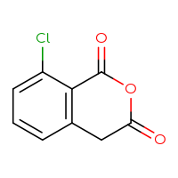 Chemical structure of 8-chloro-3,4-dihydro-1H-2-benzopyran-1,3-dione - CSSB00009871803