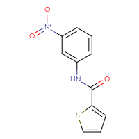Chemical structure of N-(3-nitrophenyl)thiophene-2-carboxamide - CSSB00000384807