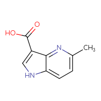 Chemical structure of 5-methyl-1H-pyrrolo[3,2-b]pyridine-3-carboxylic acid - CSSB00009840684