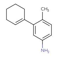 Chemical structure of 3-(cyclohex-1-en-1-yl)-4-methylaniline - CSSB00014797485
