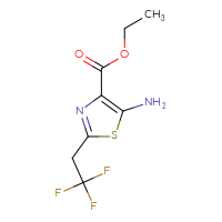 Chemical structure of ethyl 5-amino-2-(2,2,2-trifluoroethyl)-1,3-thiazole-4-carboxylate - CSSB00102887261