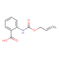 Chemical structure of 2-{[(prop-2-en-1-yloxy)carbonyl]amino}benzoic acid - CSSB00000235995