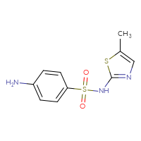 Chemical structure of 4-amino-N-(5-methyl-1,3-thiazol-2-yl)benzene-1-sulfonamide - CSSB00000637937