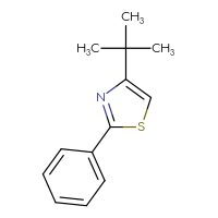Chemical structure of 4-tert-butyl-2-phenyl-1,3-thiazole - CSSB00011204090