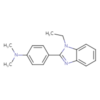 Chemical structure of 4-(1-ethyl-1H-1,3-benzodiazol-2-yl)-N,N-dimethylaniline - CSSB00027983955