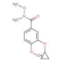 Chemical structure of 3-cyclopropoxy-N,4-dimethoxy-N-methylbenzamide - CSSB07044689040