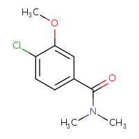 Chemical structure of 4-chloro-3-methoxy-N,N-dimethylbenzamide - CSSB00037852418