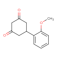 Chemical structure of 5-(2-methoxyphenyl)cyclohexane-1,3-dione - CSSB00011202737