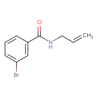 Chemical structure of 3-bromo-N-(prop-2-en-1-yl)benzamide - CSSB00000155318