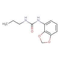 Chemical structure of 1-(2H-1,3-benzodioxol-4-yl)-3-propylurea - CSSB01992980952