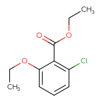 Chemical structure of ethyl 2-chloro-6-ethoxybenzoate - CSSB03555097403