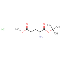 Chemical structure of 1-tert-butyl 5-methyl 2-aminopentanedioate hydrochloride - CSSB00102523050