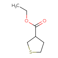 Chemical structure of ethyl thiolane-3-carboxylate - CSSB00012019184