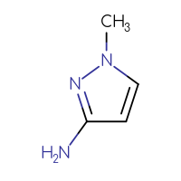 Chemical structure of 1-methyl-1H-pyrazol-3-amine - CSSB00000205948