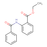 Chemical structure of ethyl 2-benzamidobenzoate - CSSB00027792927