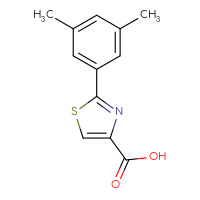 Chemical structure of 2-(3,5-dimethylphenyl)-1,3-thiazole-4-carboxylic acid - CSSB00011519096