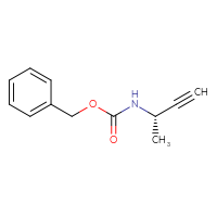 Chemical structure of benzyl N-[(2S)-but-3-yn-2-yl]carbamate - CSSB00016228524
