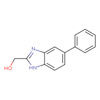 Chemical structure of (5-phenyl-1H-1,3-benzodiazol-2-yl)methanol - CSSB00103168031