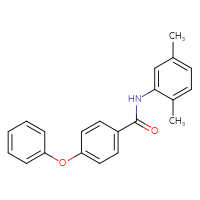 Chemical structure of N-(2,5-dimethylphenyl)-4-phenoxybenzamide - CSSB00121651128