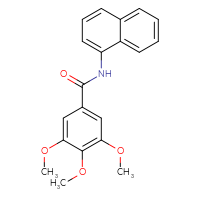 Chemical structure of 3,4,5-trimethoxy-N-(naphthalen-1-yl)benzamide - CSSB00027752708