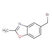 Chemical structure of 5-(bromomethyl)-2-methyl-1,3-benzoxazole - CSSB00015677821