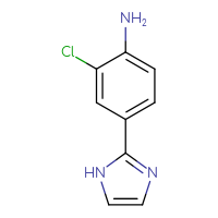 Chemical structure of 2-chloro-4-(1H-imidazol-2-yl)aniline - CSSB00000095830