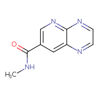Chemical structure of N-methylpyrido[2,3-b]pyrazine-7-carboxamide - CSSB01991079527