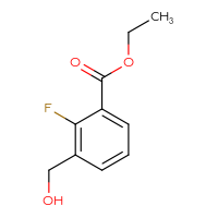 Chemical structure of ethyl 2-fluoro-3-(hydroxymethyl)benzoate - CSSB00135273718