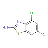 Chemical structure of 4,6-dichloro-1,3-benzothiazol-2-amine - CSSB00011204170