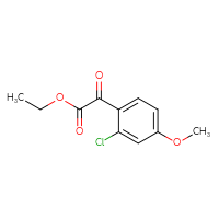 Chemical structure of ethyl 2-(2-chloro-4-methoxyphenyl)-2-oxoacetate - CSSB00011512974