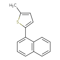 Chemical structure of 2-methyl-5-(naphthalen-1-yl)thiophene - CSSB06582869889