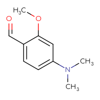 Chemical structure of 4-(dimethylamino)-2-methoxybenzaldehyde - CSSB00000036657